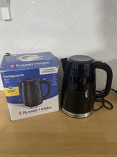 Russell Hobbs Honeycomb 1.7L Kettle – Black – New, Working (Minor Handle Damage)