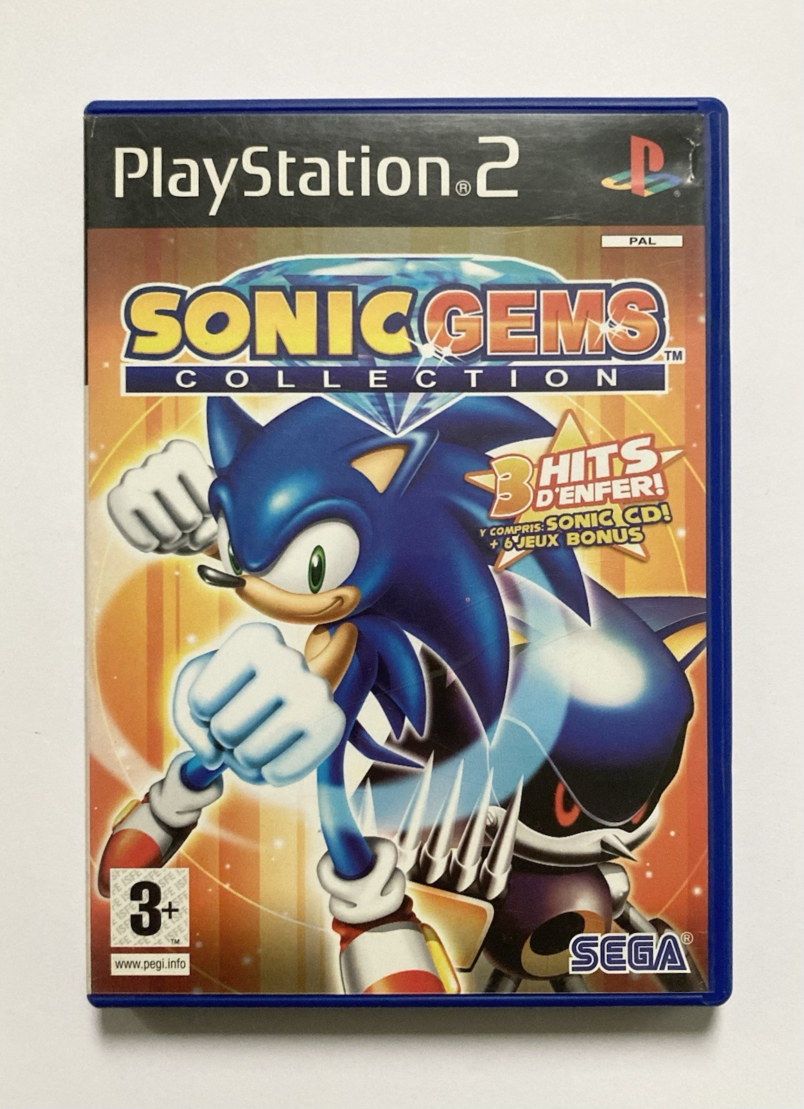 SONIC GEMS COLLECTION - PS2 Sony Playstation 2 PS2 - COMPLET + Manuel - PAL FRA