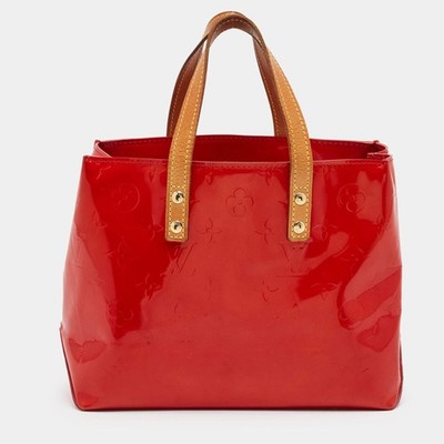 Louis Vuitton Reade PM Red Monogram Vernis Bag