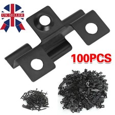 100/200X Composite Hidden Decking Fasteners Fixing Board Clip Stainless +Screw