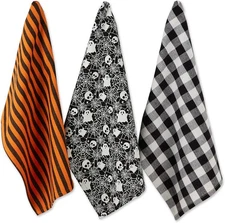 DII Halloween Hand Towels for The Kitchen Decorative 18x28", Haunted Objects 