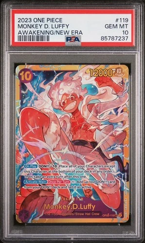 Monkey D Luffy OP05-119 SEC PSA 10 One Piece Card Game Awakening Of The New Era