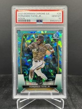2023 Bowman Chrome Sapphire Baseball Fernando Tatis Jr. Aqua 12/99 PSA 10 #28