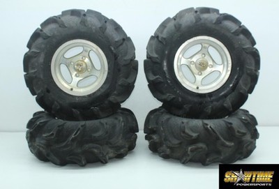 05-09 KAWASAKI BRUTE FORCE 750 KVF750 ITP FRONT REAR BACK WHEELS RIMS SET