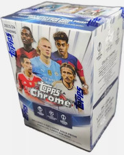2023-24 Topps Chrome UEFA Club Competitions Champions Soccer Sealed Blaster Box