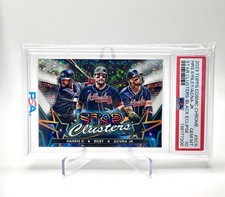 2023 Topps Cosmic Chrome Stars Clusters Harris Riley Acuna Jr Black Eclipse /10