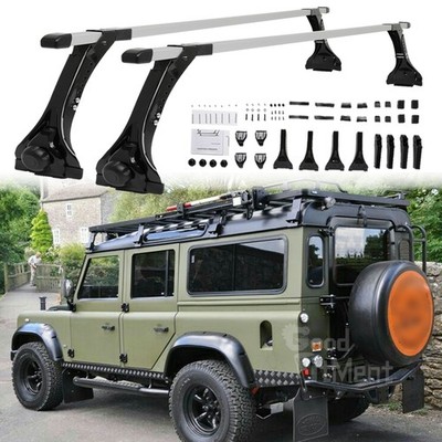 Für Land Rover Defender 64'' Dachträger Querstange Regenrinne SquareBar 2-Träger