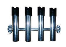 Fish-N-Mate 297 4-Rod Aluminum Boat Console Rod Rack.