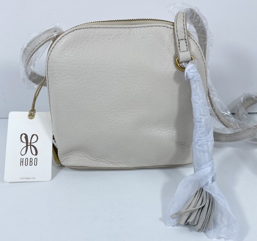 HOBO Nash Crossbody In Pebbled Leather Powered White NWT Retails $168