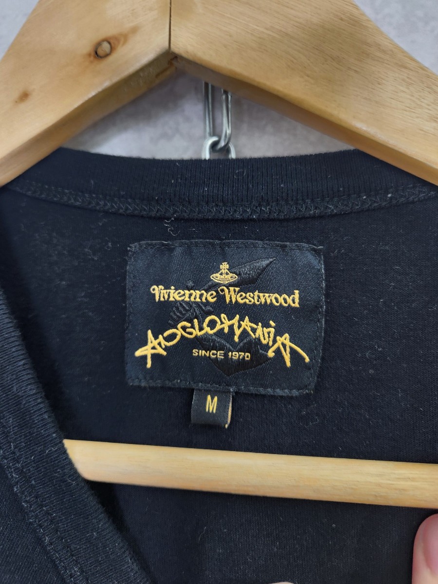 トップス C423-61 Vivienne Westwood ANGLOMANIA Vivienne Westwood Anglomania classic t-shirt gold foil jeans