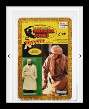 Vintage 1983 Kenner Indiana Jones ROTLA Series 2 Sallah MOC AFA 7.0