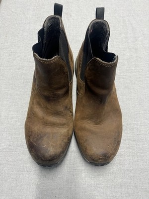 Irish Setter 870 Chelsea Boots Men 10 Tan Brown Leather Vibram Waterproof Work