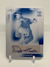Dylan Cumming 2023 Leaf Vivid 1/1 Auto Cyan Printing Plate Giants RC Autograph