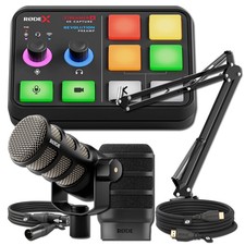 Rode Streamer X with PodMic, Boom Arm, WS14, 3m HDMI  XLR Cable Black 