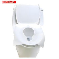 Lightweight Travel Toilet Seat Covers - Flushable  10 Pack for Potty Training