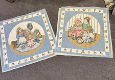 2 Cranston Print Works Victorian Doll Pillow Squares CottageCore Granny NEW