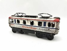 Vintage Silver Star Express Tin Railcar Train Friction Motor Japan Working