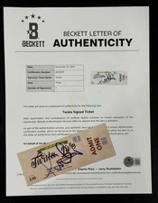 Twista Rapper Signed Autographed Ticket w Beckett COA
