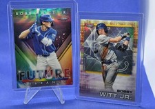 2021 Bowman’s Best Bobby Witt Jr Refractor #15 & Future Vibrance # BFV-27