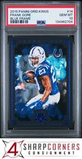 2015 PANINI GRIDIRON KINGS BLUE FRAME #14 FRANK GORE POP 1 PSA 10