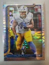 Tuli Tuipulotu Pulsar Refractor 2025 Topps Chrome #163 LA Chargers