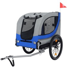 Large Folding Bike Trailer for Dogs C 66LB Capacity All-Terrain Pet Carrier,Dura