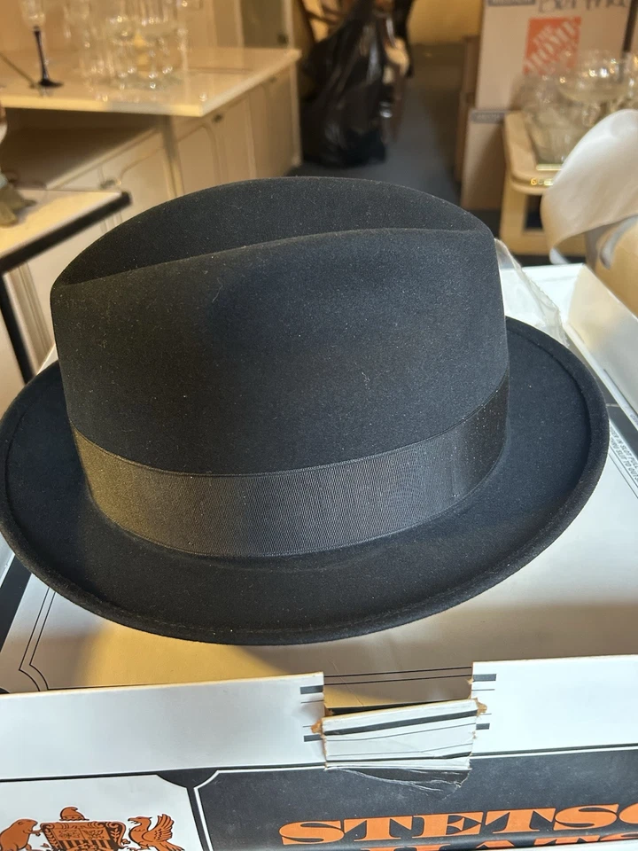 Sombrero Royal Stetson - D2018 Nolton - 700 negro - talla 7 5/8 - ala 200 Foto 3 de 4