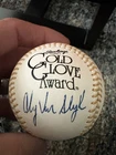 Andy Van Slyke Autographed Baseball Gold Glove Certified Authentication Pirates