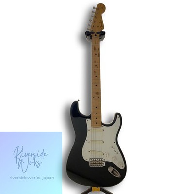 Fender Japan ST57-85LS Electric Guitar Stratocaster Black SSS Synchro