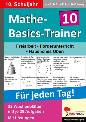 Mathe-Basics-Trainer / 10. Schuljahr Grundlagentraining für jeden Tag! Broschüre