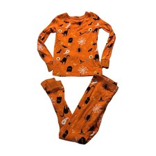 Hyde and Eek Boutique Unisex Kids Halloween Pajama Set 8 Ghost Cat Bat Spider