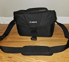 Canon OEM DSLR Camera Shoulder Bag Case Black Padded w/ Adjustable Dividers St