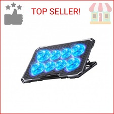 ICE COOREL Laptop Cooling Pad with 8 Cooling Fans, Cooling Pad for Laptop Fan 13