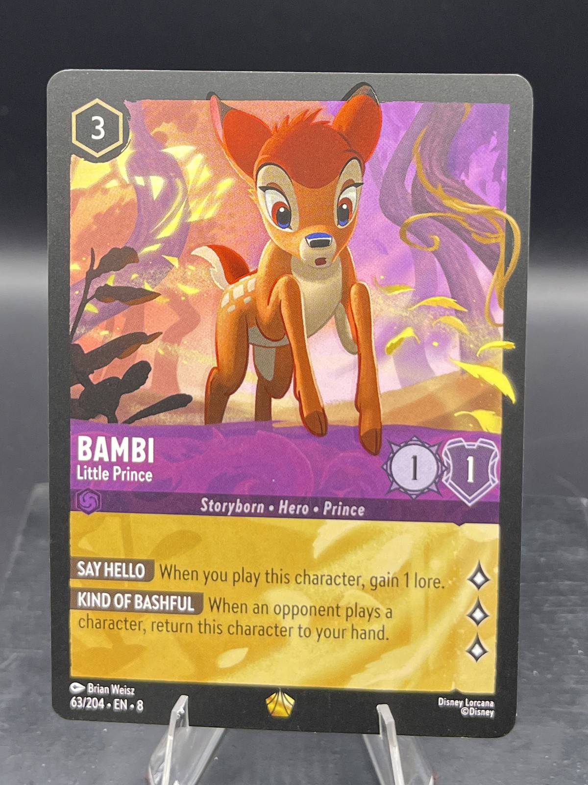 Disney Lorcana-Reign of Jafar-Bambi - Little Prince-#63-Base -NM