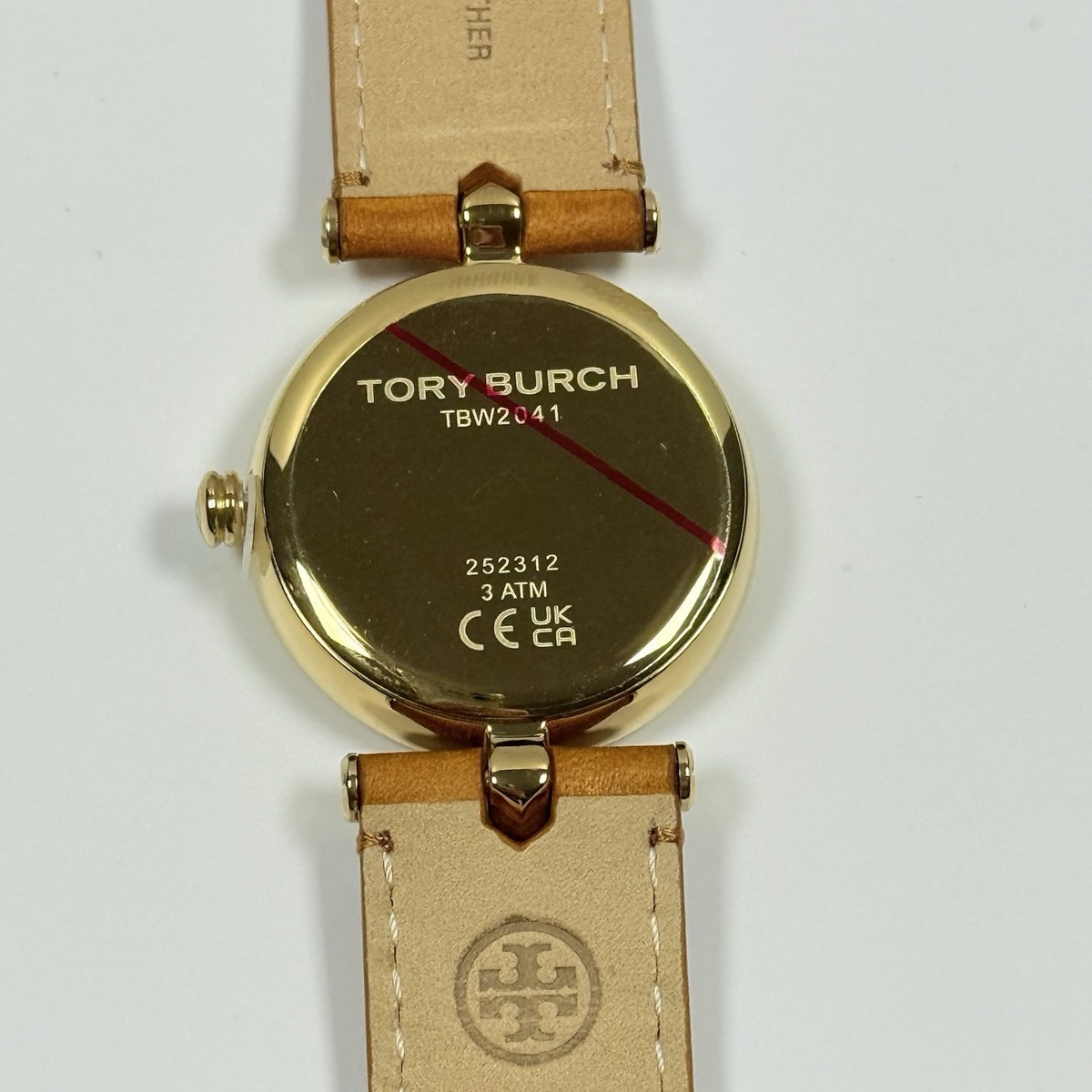 Tory Burch Kira TBW2041 Cream Dial Brown Leather Strap Women's