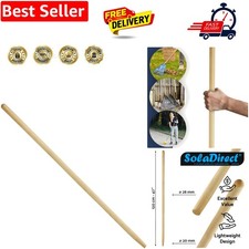 Hardwood Rake Handle Replacement 120 cm / 47" Long Wooden Shaft for Hoe, Broo...
