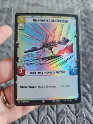 Dilapidated Ski Speeder FOIL 746 SWU Jump to Lightspeed