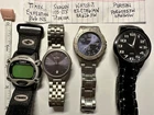 Lot Of 4 Vintage Mens Watches SKAGEN TIMEX WATCHIT PURITAN - UNTESTED
