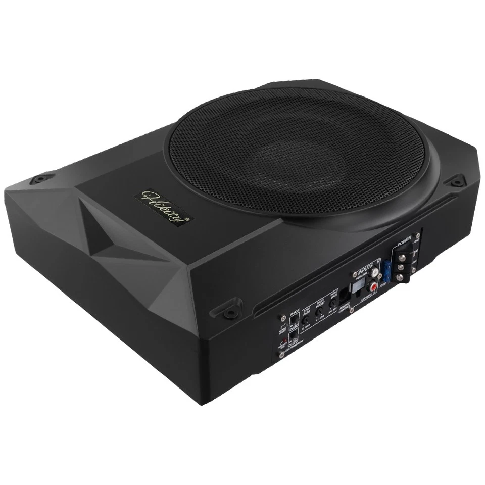 10" Aktiv Auto Untersitz Subwoofer mit 1000 Watt flach kompakt Bass - Bild 2 von 4