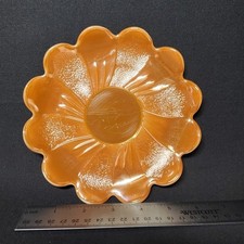 Vintage Fire-King Peach Luster Flower Plate A...