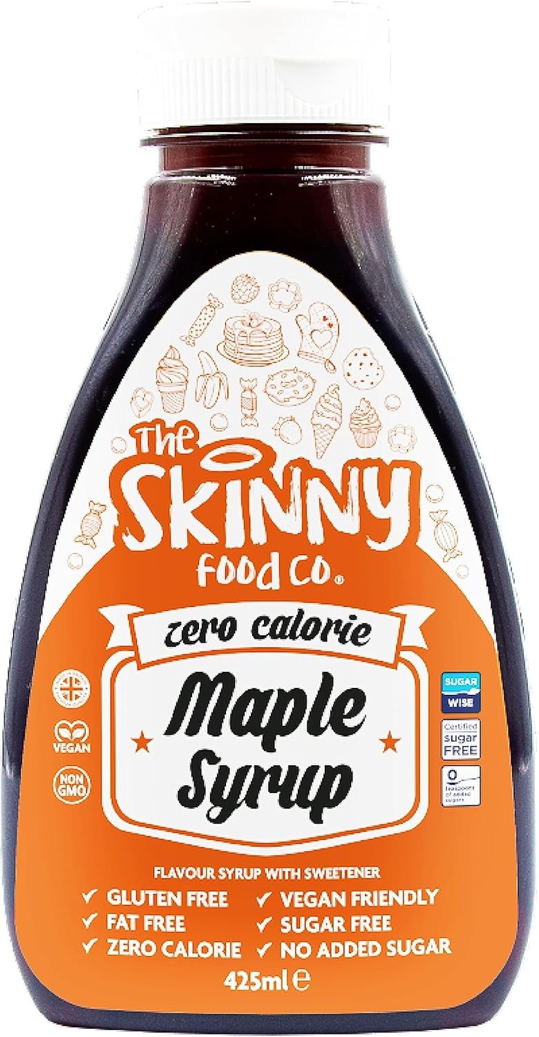 Skinny Food Co Sugar Free Maple Syrup 425ml - Zero Calorie Syrup For Breakfast,