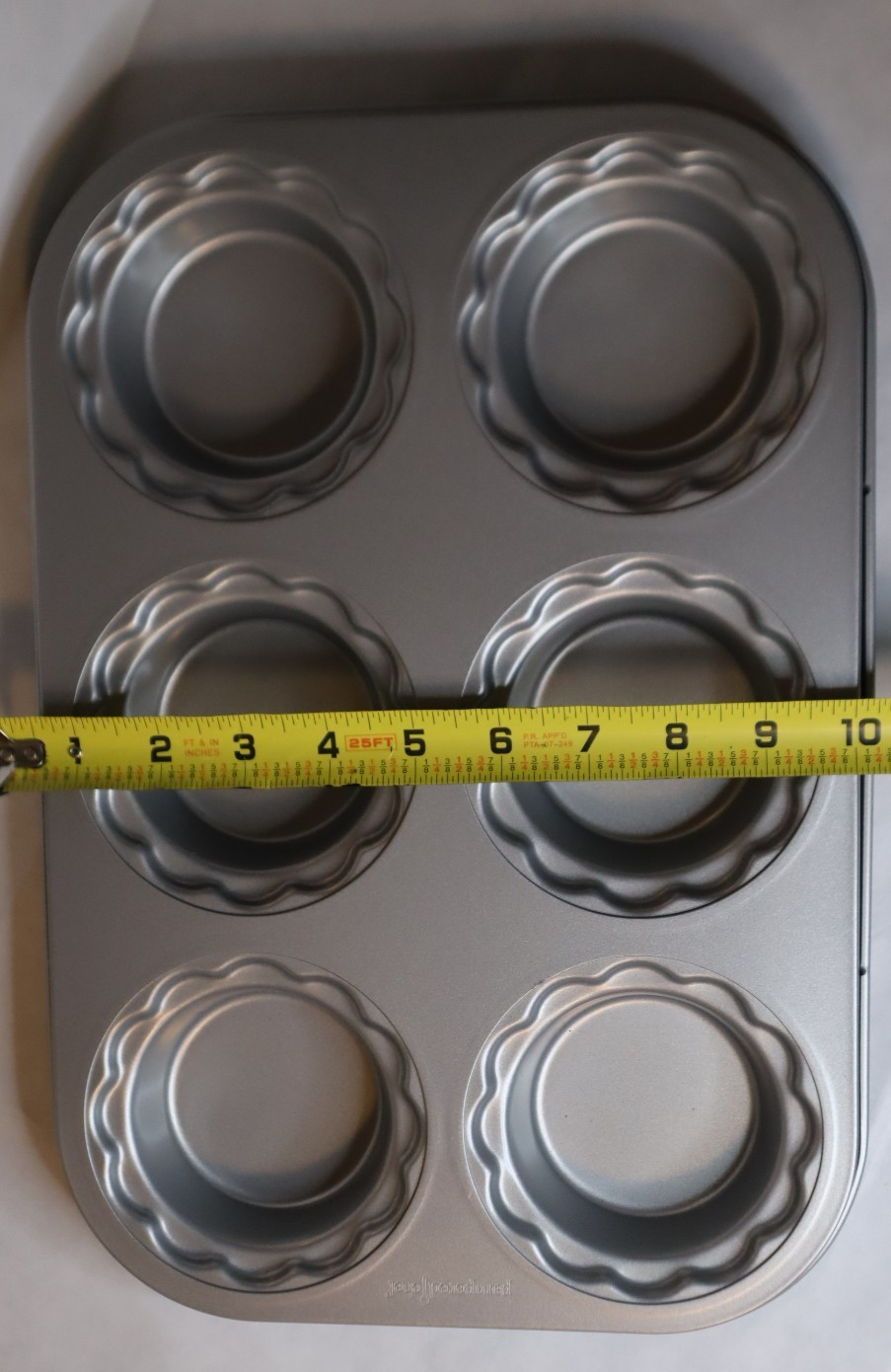 Pampered Chef Tart Cupcake Pan Mini Pie Nonstick Silver/Blue