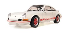 Minichamps 100066021 1/18 PORSCHE 911 CARRERA RS 1972 WHITE W RED DECOR