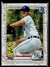 2020 Bowman #BCP-63 Franklin Perez Chrome Prospects Speckle Refractor #/299