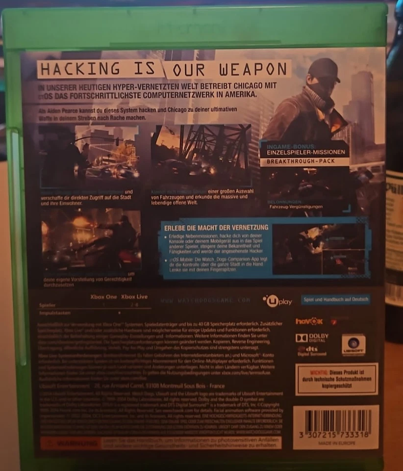 Watch Dogs - Special Edition für XBOX ONE - Bild 2 von 2