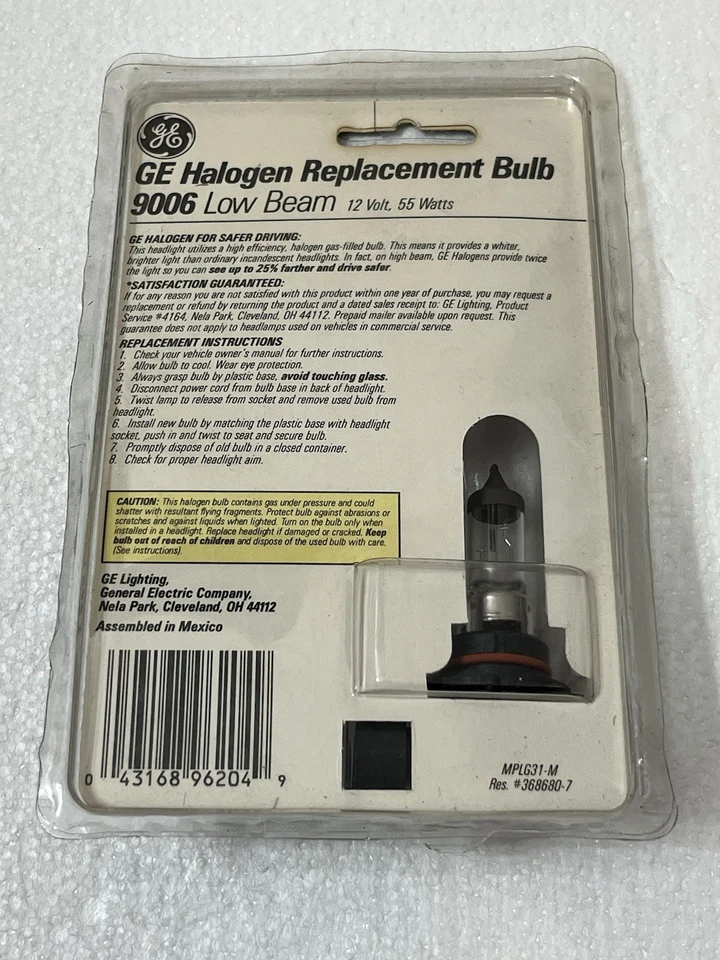 NEW GE 9006 Headlight Low Beam Replacement Halogen Lightbulb for Safe Driving, 1 - Image 2 of 2