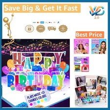 3D Pop Up Birthday Card Lights  Music Plays 'Happy' for Women Men