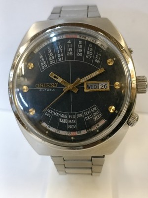 ORIENT COLLEGE PERPETUAL MULTI-YEAR CALENDAR AUTOMATIC PATINA DIAL MEN'S WORKING