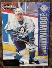 1997-98 Collectors Choice World Domination #W5 Paul Kariya Mighty Ducks Anaheim
