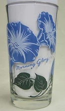 Morning Glory Peanut Butter Glass Glasses Drinking Kitchen Mauzy 72-6